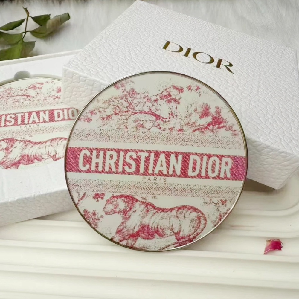 Christian Dior - GWP Pink and White Tiger double sided compact mirror